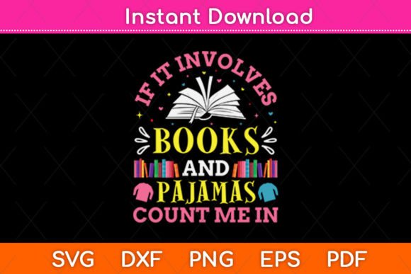 Books & Pajamas Graphics for Crafts