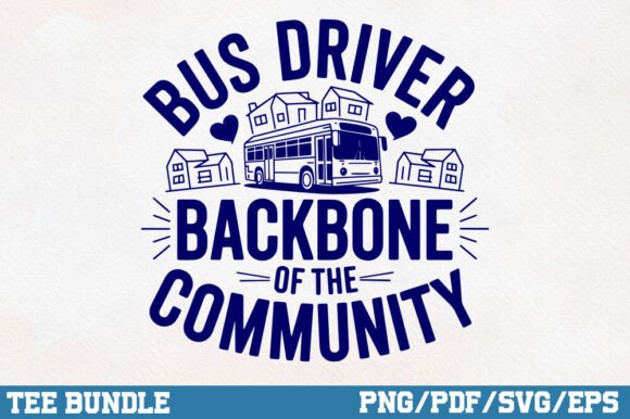Bus Driver Backbone Graphics for Crafts