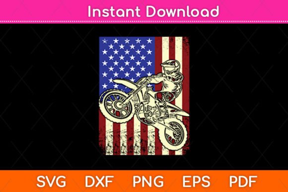 Dirt Bike Flag Graphics for Crafts