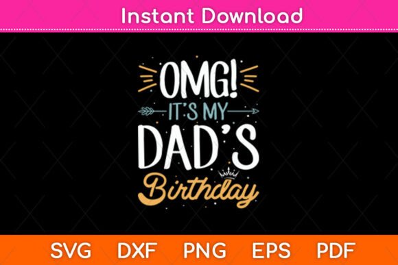 Graphics for Crafts: Dad Birthday Asset