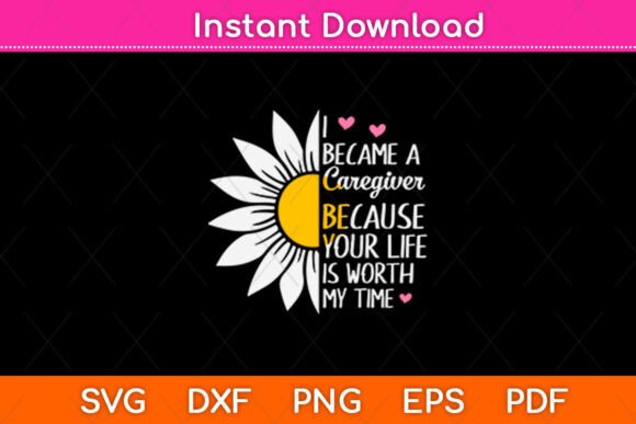 I Because a Caregiver Graphics & Crafts