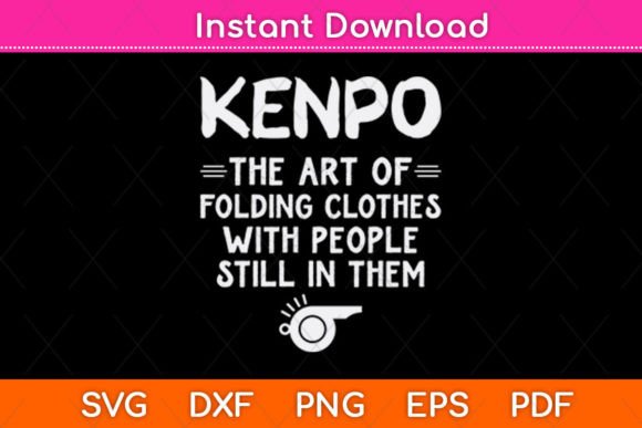 Kenpo Art of Folding Clothes with People Graphics
