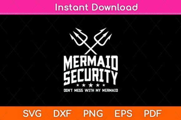 Mermaid Security Graphics for Crafts