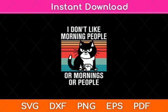 Morning People Graphics for Crafts