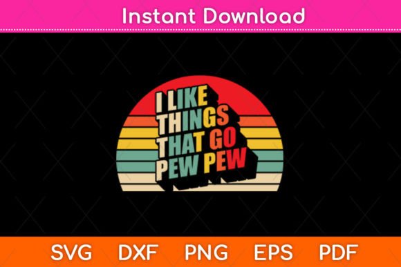 Pew Pew Retro Graphics for Crafts & Blogs