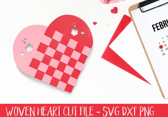 Valentine Woven Heart: Graphics for Crafts